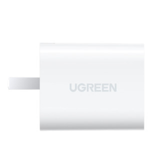 UGREEN 绿联 CD137 手机充电器 Type-C 20W+MFi认证 Type-C转Lightning 20W 数据线 TPE 1m 白色