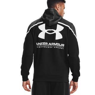 UNDER ARMOUR 安德玛 Rival AMP 男子抓绒卫衣 1357090-001 黑色 L