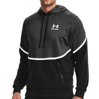 UNDER ARMOUR 安德玛 Rival AMP 男子抓绒卫衣 1357090-001 黑色 L