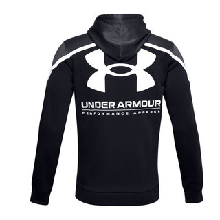 UNDER ARMOUR 安德玛 Rival AMP 男子抓绒卫衣 1357090-001 黑色 L