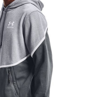 UNDER ARMOUR 安德玛 Rival AMP 男子抓绒卫衣 1357090-012 灰色 L