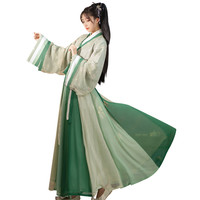 夕瑶赋 X 醉雨朵 晋制汉服 年年 女士交领衫里衣12破裙 XYF_NN_001 绿色 S