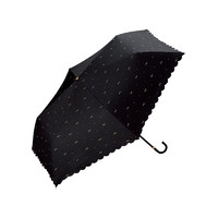 Wpc. WPC801-945 三折晴雨伞 遮光配饰蝴蝶结款 黑色