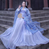 lixiangyuanchuang 理想原创汉服 汉服 燕来 女士大袖衫齐胸襦裙 蓝色 S
