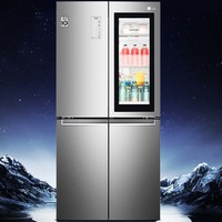 LG 乐金 透视窗门中门系列 F521SN71 十字四门冰箱 530L