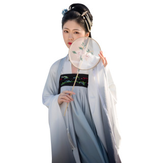 lixiangyuanchuang理想原创汉服汉服相思情女士齐胸襦裙黑白色s