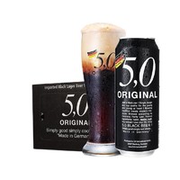 5.0 ORIGINAL 5.0黑啤啤酒 500ml*24听整箱装 德国精酿啤酒原装进口