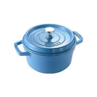 staub 珐宝 砂锅(20cm、2.2L、铸铁、冰蓝色)