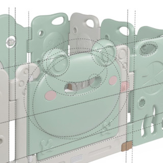babycare 7800 儿童游戏围栏 晨雾绿 8+2片