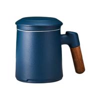 唐宗茶道 C5598 马克杯 350ml 蓝砂釉