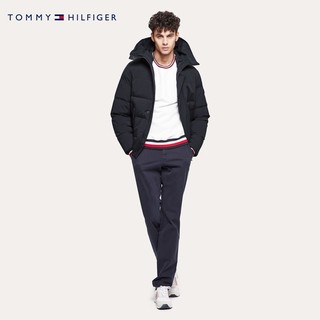 TOMMY HILFIGER 汤米·希尔费格 12908 男士灰鸭绒连帽羽绒服