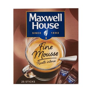 Maxwell House 麦斯威尔 英国进口速溶慕斯黑咖啡便携装1.8g*25条（3秒起泡，慕斯般柔滑）