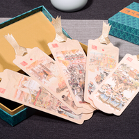 书签是一种阅读品味—海上丝绸之路 丝绸书签 故宫京剧脸谱 58x128mm 中国特色礼品