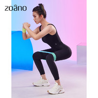 ZOANO 佐纳 2021冬季新品瑜伽运动九分裤女高腰塑性蜜桃臀亲肤健身 暗夜黑 S