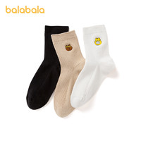balabala 巴拉巴拉 宝宝保暖袜子 3双