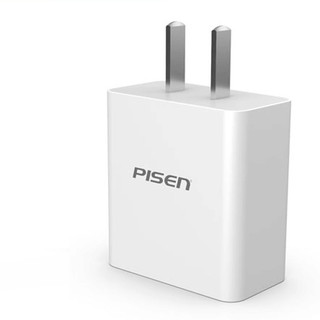 PISEN 品胜 手机充电器 USB-A 5W 黑色+USB-A转Micro-B 数据线 1.5m 白色