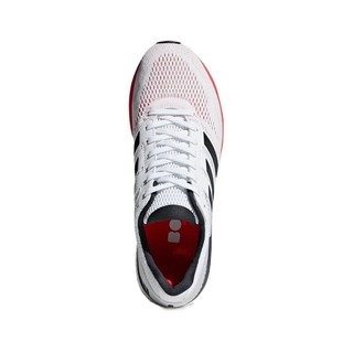 adidas 阿迪达斯 Adizero Boston 7 M 男子跑鞋 B37381 白/黑/浅灰色/红 42
