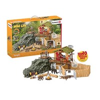 Prime会员：Schleich 思乐 SCHC42350 鳄鱼丛林研究所 野生动物场景模型