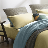 网易严选 100%新疆天竺棉 拼色四件套 1.5m床 床单款