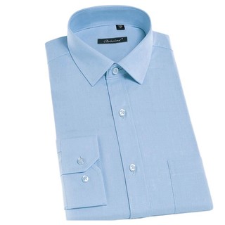kindon 金盾 男士长袖衬衫 J02121 蓝色 2XL
