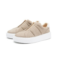 Clarks 其乐 Hero Lite Slip系列 女士低帮休闲鞋 261612414 沙色 35.5