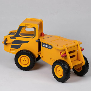 丹麦moover木质儿童玩具自卸滑步卡车过家家骑乘汽车宝宝扭扭车生日礼物 沃尔沃联名儿童滑步卡车