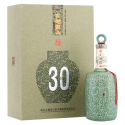 古越龙山30年陈酿绍兴黄酒500ml单瓶礼盒装