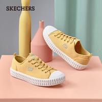 SKECHERS 斯凯奇 秋季板鞋低帮橡胶帆布鞋冰淇淋饼干鞋百搭女鞋