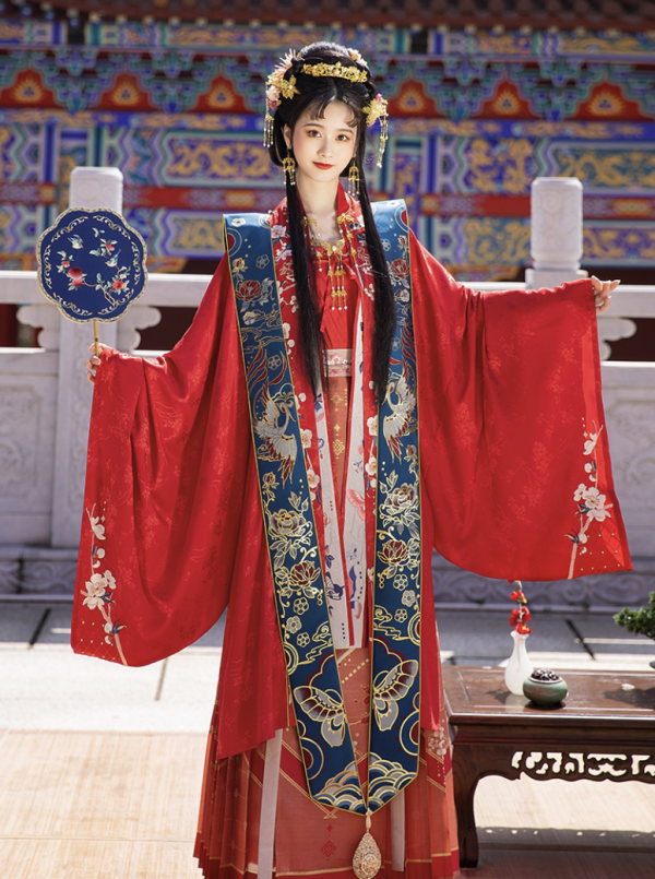 chixia池夏花嫁花间霓凰宋制霞帔大袖褙子套装s1808