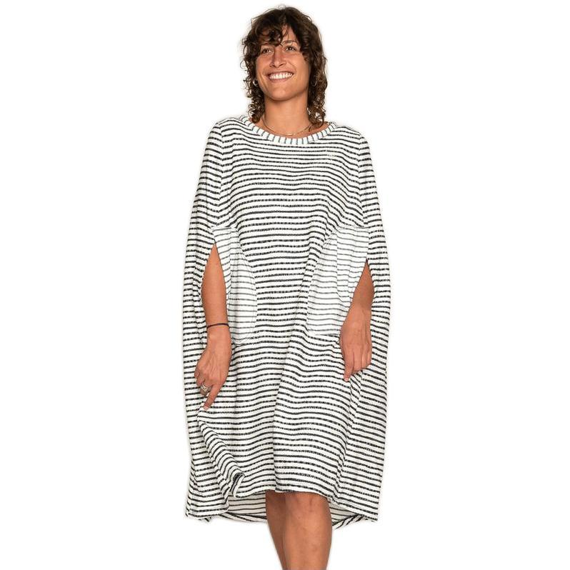 Seea 冲浪浴袍 黑白条纹 均码