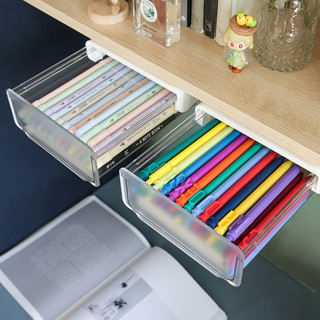 创意笔筒桌面收纳盒文具办公室桌下抽屉儿童笔盒男孩大容量多功能