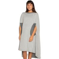 Seea 冲浪浴袍 黑灰条纹 均码
