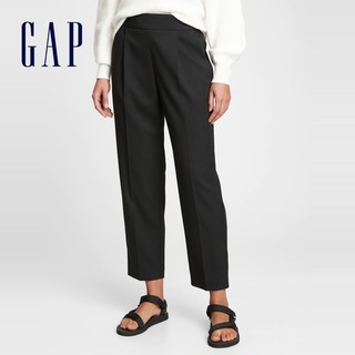 Gap女装通勤修身直筒西装裤737172 2021秋季新款女士气质休闲长裤