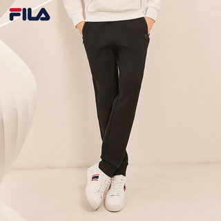 FILA 斐乐官方男裤针织长裤2021秋冬新款束脚运动裤休闲裤跑步裤