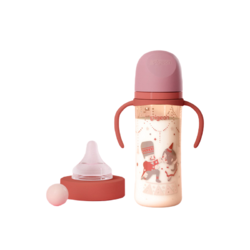 Pigeon 贝亲 自然实感第三代FUN系列 PPSU奶瓶 彩绘款 330ml