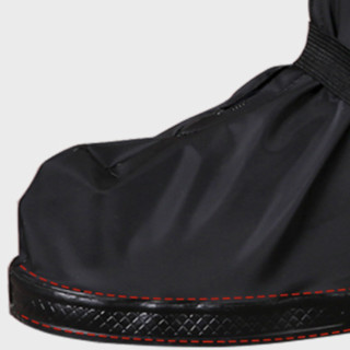 凡语季节 H188 男女款中筒雨鞋套 黑色 XL