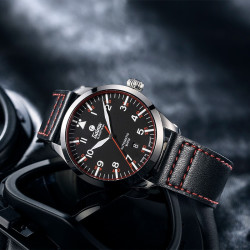 tutima帝玛飞行员系列610501男士自动机械手表