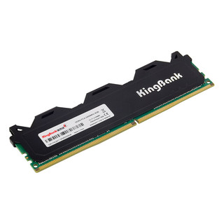 KINGBANK 金百达 黑爵系列 DDR4 2400 2400MHz 台式机内存 马甲条 黑色 8GB