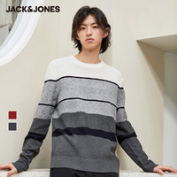 杰克琼斯 男士圆领套头针织衫 219324524