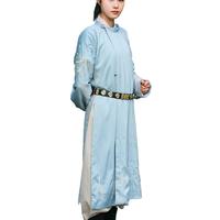 YUQING 彧卿 唐制汉服 山海经系列 九尾鸾鸟 男女款圆领袍衫 浅蓝 L