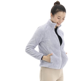 UNIQLO 优衣库 女士摇粒绒短外套 428330 浅蓝色 XL