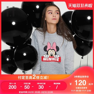 :CHOCOOLATE it :CHOCOOLATE|Mickey Mouse情侣款圆领卫衣米奇印花3290UDD