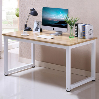 ZHONGWEI 中伟 电脑桌台式简易书桌现代简约钢木办公桌100*50cm