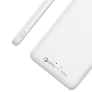 MOMAX 摩米士 IP68 移动电源 白色 10000mAh Type-C 18W双向快充