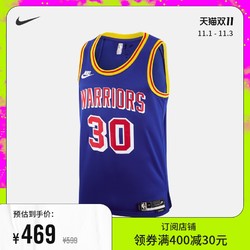 NIKE 耐克 Nike耐克官方金州勇士队: YEAR ZERO DRI-FIT NBA男子球衣DB4119