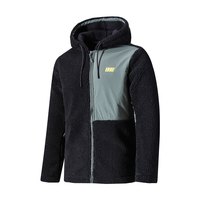 ERKE 鸿星尔克 生活系列 男士连帽开衫卫衣 W51220486145-002 正黑 M