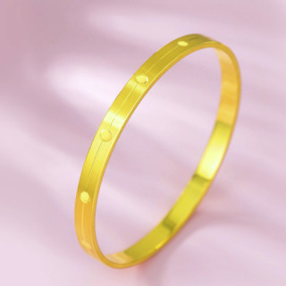 LUKFOOK JEWELLERY 六福珠宝 F63TBGB0028 环抱足金手镯 5.6cm 27.58g