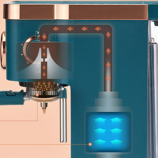 donlim 东菱 DL-KF5400 半自动咖啡机 森野绿