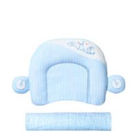 L-LIANG 良良 婴儿护型枕 条纹蓝 27*20cm+隔尿垫 条纹蓝 45*35cm