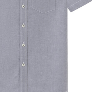 FIRS 杉杉 男士短袖衬衫 FQC212NJFD01 灰色 41